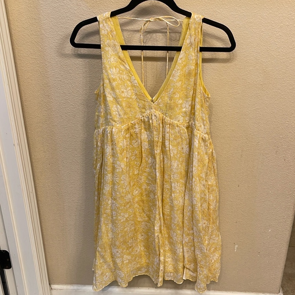 J Crew V-neck mini Dress in tossed floral